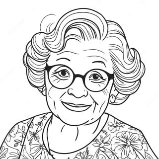 Mormor Målarbok | Mormor målarbild
