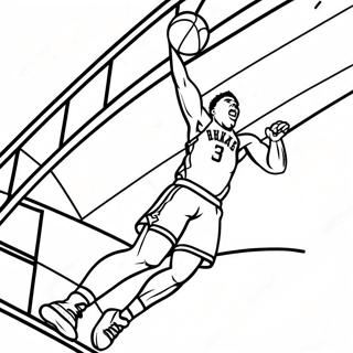 Giannis dunkar basket målarbild | Giannis målarbild