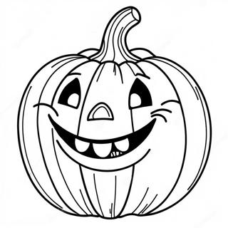 Leende Jack O Lantern Målarbild | Jack O Lantern målarbild