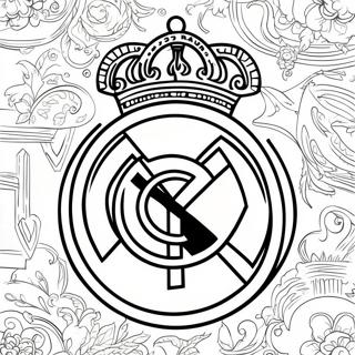 Real Madrid Logotyp Målarbild | Real Madrid målarbild