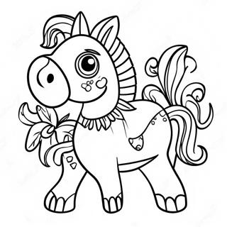 Färgglad Piñata Målarbok | Cinco de Mayo målarbild
