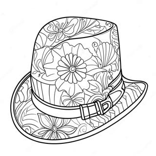 Färgglad Kentucky Derby-hatt målarbild | Kentucky Derby målarbild