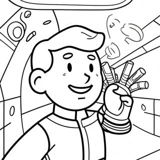 Fallout Vault Boy målarbild | Fallout målarbild