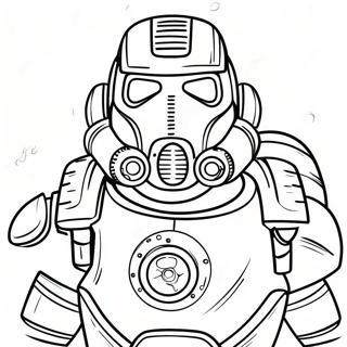 Fallout Power Armor målarbild | Fallout målarbild