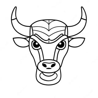 Chicago Bulls Logotyp Målarbild | Chicago Bulls målarbild