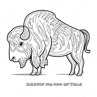 Buffalo Bills logotyp färgläggningssida | Buffalo Bills målarbild