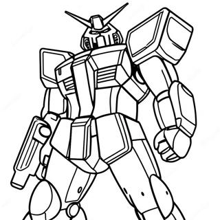 Gundam Målarbok | Gundam målarbild