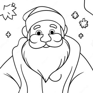 Charmig Vintage Jultomte Färgläggningssida | Vintage Jul målarbild