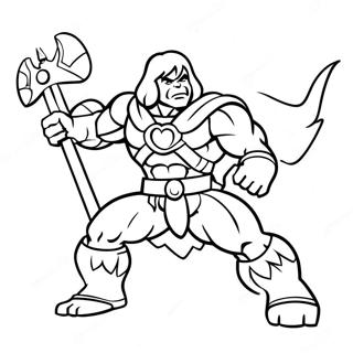 He-Man Målarbild | Han Mannen målarbild