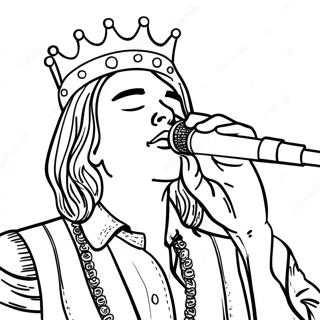 King Von på Konsert Målarbild | King Von målarbild