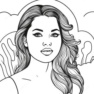 Selena Målarbild | Selena målarbild