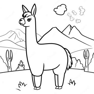 Lama Lama Målarbild | Lama Lama målarbild