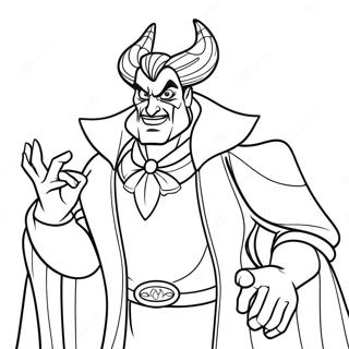 Disney-skurk färgläggningssida | Disney-skurk målarbild