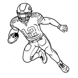 Tyreek Hill i aktion färgläggningssida | Tyreek Hill målarbild