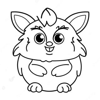 Furby Målarbild | Furby målarbild