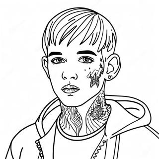 Lil Peep Målarbild | Lil Peep målarbild