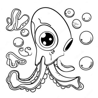 Squid Game Målarbild | Bläckfisk Spelet målarbild