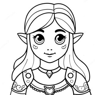 Zelda Målarbok | Zelda målarbild