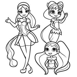 Winx Club Målarbild | Winx Club målarbild