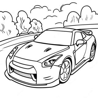 GTR Sportbil Målarbild | GTR målarbild