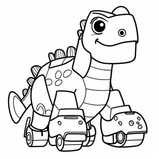 Dinotrux Målarbild | Dinotrux målarbild