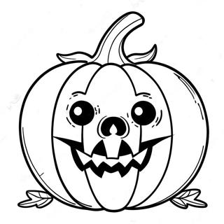 Skrämmande Pumpa Målarbild | Skrämmande Pumpa målarbild