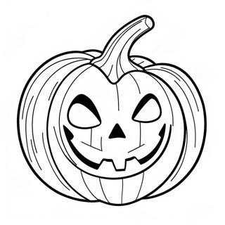 Creepy Jack-o'-Lantern Målarbild | Skrämmande Pumpa målarbild