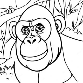 Gorilla Målarbild | Gorilla målarbild