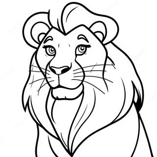 Mufasa Lejonkungen färgläggningssida | Mufasa Lejonkungen målarbild