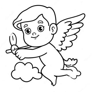 Cupid färgläggningssida | Cupid målarbild