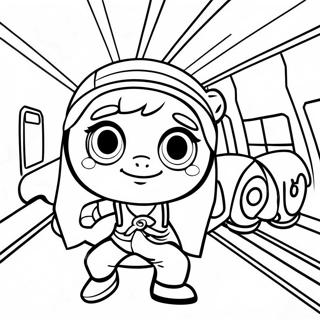 Subway Surfers Målarbild | Tunnelbanesurfare målarbild