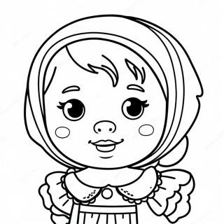 Babydukke målarbild | Baby Docka målarbild