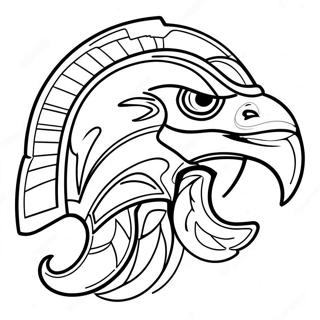 Seahawks logotyp målarbild | Havsfalkar målarbild