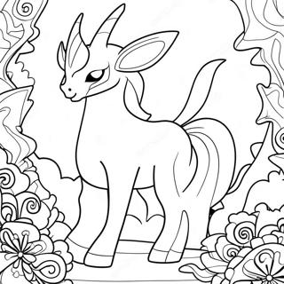 Skinande Arceus Målarbild | Arceus målarbild