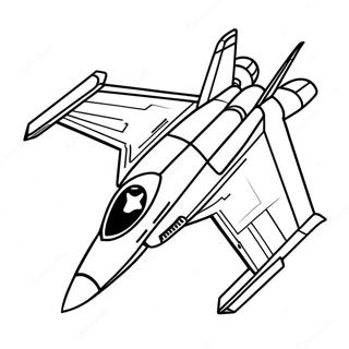 Jaktplan i Flyg Målarbild | Flygvapnet målarbild
