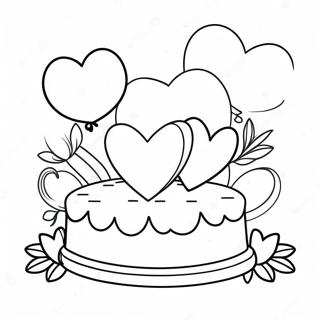 Glad Årsdag Färgläggningssida | Glad Årsdag målarbild