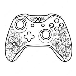 Xbox Kontroller Färgläggningssida | Xbox Kontroller målarbild