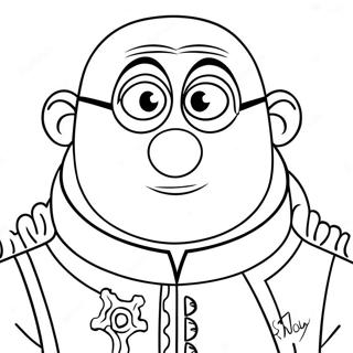Gru Färgläggningssida | Gru målarbild