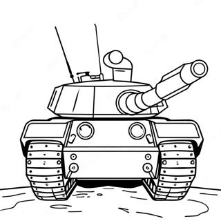 Militär Tank Målarbild | Tank målarbild
