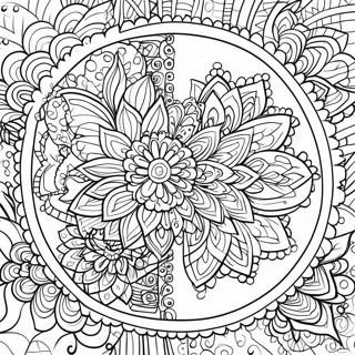 Medveten Mandala Målarbild | Medveten målarbild