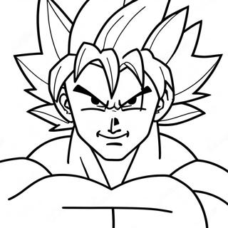 Super Saiyan Goku färgläggningssida | Super Saiyan Goku målarbild