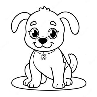 Pupstruction färgläggningssida | Valpbyggande målarbild