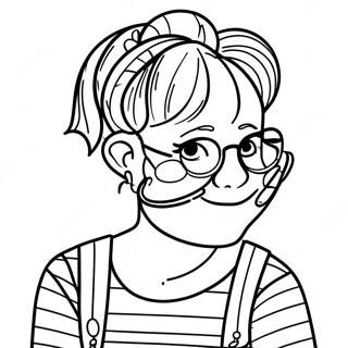 Junie B. Jones färgläggningssida | Junie B. Jones målarbild