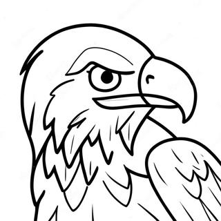 Kungsörn Amerikansk Symbol Färgläggningssida | Amerikanska Symboler målarbild
