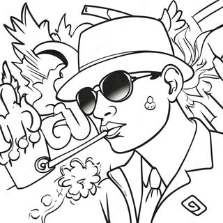 Gangster Graffiti Målarbild | Gangster Graffiti målarbild