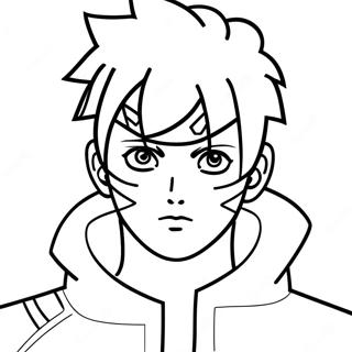Boruto Färgläggningssida | Boruto målarbild