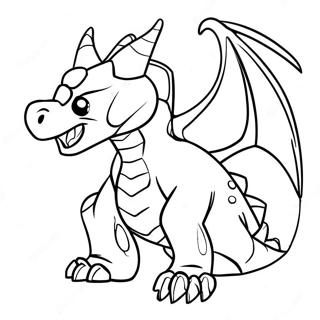 Dragonoid Bakugan Färgläggningssida | Bakugan målarbild