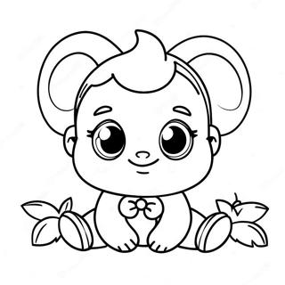 Söta Baby LOL-karaktärer färgläggningssida | Baby LOL målarbild