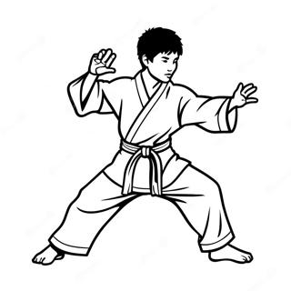 Karate Kid Målarbild | Karate målarbild