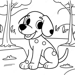 Dalmatiner Valp Lekande i Parken Målarbild | Dalmatian målarbild
